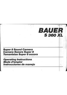 Bauer S 360 XL manual. Camera Instructions.